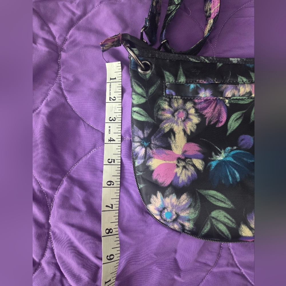 EUC Lug Swivel Convertible Crossbody Bag Bloom Black Floral Print - Picture 10 of 16